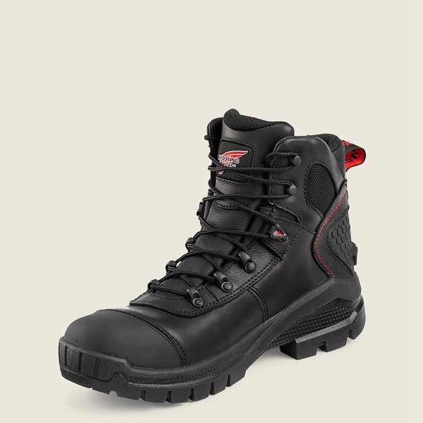 Red Wing Safety Boots Mens Black - Crv™ - 6-inch Waterproof Toe - 0487395-KN